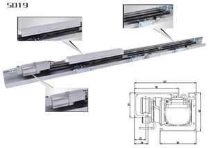 Mécanisme Brosse <span class=keywords><strong>Moteur</strong></span> Es200 <span class=keywords><strong>Double</strong></span> <span class=keywords><strong>Coulissant</strong></span> Automatique Porte Porte Système Avec Kit Pièces - Product Image 3