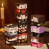Figurines d'action officielles et authentiques Popmart Harry Potter pour la série CUBE 1, en PVC, boîte mystère, mignonnes, style dessin animé, décoration d'intérieur