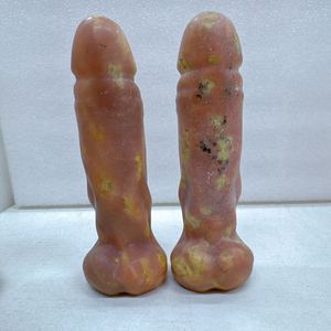 Bâton de massage sculpté en forme de <span class=keywords><strong>Phallus</strong></span> masculin en Jaspe Rose Cristal Naturel Bozhiluan, 155mm 400g, Artisanat, Vente en gros, Meilleures ventes - Product Image 2