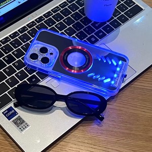 2025 nuova custodia di ricarica per telefono cellulare magnetica trasparente rigida Wireless posteriore per Pc + lente in Tpu luce bagliore per <span class=keywords><strong>Iphone</strong></span> 17 Pro Max - Product Image 1