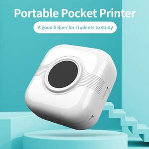 TikTok Portátil Sem Fio Bluetooth Fast Kids Impressão <span class=keywords><strong>APP</strong></span> QR Code Portátil Pocket Mini Impressora para Celular - Product Image 1