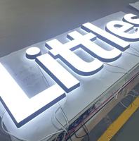 Letras de Canal LED de Neón para Pared Exterior/Interior, Letrero Luminoso 3D, Letrero para Empresa, Letrero para Tienda de Cigarrillos
