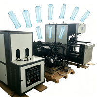 Machine de soufflage de bouteilles PET semi-automatique, machine de fabrication de bouteilles en plastique pour la production de bouteilles d'eau