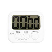 Con interruptor, temporizador de cocina Led Digital para cocinar, estudio, cronómetro, reloj despertador, reloj electrónico, tiempo de cuenta regresiva