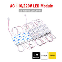 Module d'Éclairage LED Certifié CE/RoHS, Entrée AC 110V/220V, Blanc 6500K, 2W, IP65 Étanche, Injection SMD 2835, 2 LED