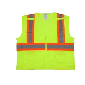 American Australia Outdoor Reflective Safety Vest Pocket Building Construction Fluorescent Vest