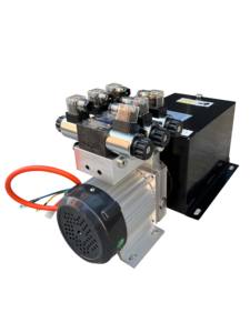 יחידת כוח הידראולית כוללת מנוע DC ללא פחמים ומשאבה הידראולית כפולת פעולה למשאית גרירה, פלטפורמת הרמה ורכב עבודה. - Product Image 5