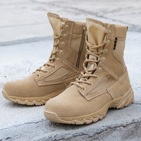 Bottes de désert à fermeture éclair anti-sable pour hommes, chaussures de jungle montantes, bottes tactiques de protection pour femmes, antidérapantes et résistantes à l'usure