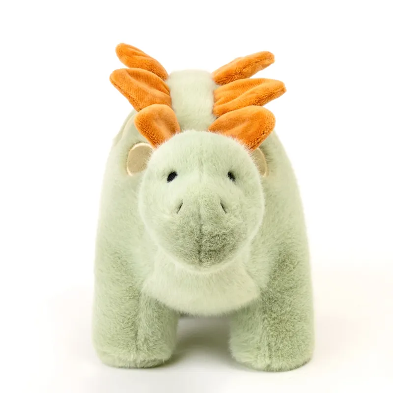 wholesale custom super soft green Jurassic dinosaur plush toy stuffed dinosaur doll Throw pillow weighted stuffed toy