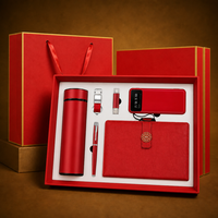 Set Hadiah Perusahaan Peringkat Teratas Gadget Baru: Flask Praktis, Notebook, USB, Pulpen, Gantungan Kunci, Power Bank untuk Kantor Bisnis