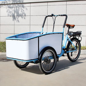 Tricycle familial cargo électrique aux normes européennes, vélo cargo familial à 3 roues, vélo cargo électrique <span class=keywords><strong>Long</strong></span> <span class=keywords><strong>John</strong></span> - Product Image 3