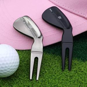 WL Model 340 <b>Golf</b> Divot Tool Greens Fork Turf Repair Tools Position Marker <b>Golf</b> Ball Marker Outdoor Sports Supplies Stainless - Product Image 1