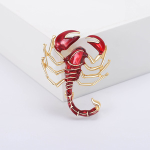 Broche de escorpión grande con adornos de diamantes para ropa de niñas, alfileres de diamantes de imitación, ramilletes de abejas, alfileres de cristal - Product Image 3