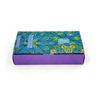 Insert Flap Book Style Eco-friendly Biodegradable Plastic Tray Auto-lock Bottom Paperboard Cosmetic Box with Matt Lamination
