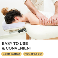 Housse de tête de lit en forme de U avec logo personnalisé, serviettes de table de massage pour spa, salon de massage et soins personnels