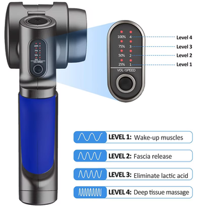 <span class=keywords><strong>Pistola</strong></span> de <span class=keywords><strong>Masaje</strong></span> de Percusión <span class=keywords><strong>RENPHO</strong></span> R4 con Función Musical, Control de Velocidad Ajustable, Masajeador de Espalda Portátil para Atletas, con Estuche de Transporte - Product Image 4