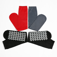 Chaussettes antidérapantes jetables pour diabétiques, respirantes, écologiques, à double bande blanche, pour hôpital
