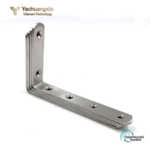 Yachuangxin Stainless Steel Flat <b>Corner</b> <b>Bracket</b> Connector <b>for</b> Home Installation - Product Image 3