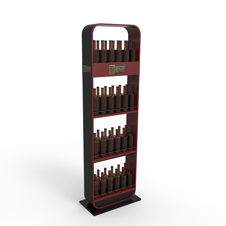 Cocktail Retailing Ideas Customized Hot Sale Wooden Display Stand for Kentucky Whiskeys