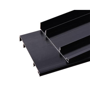 <span class=keywords><strong>Plinthe</strong></span> en alliage d'aluminium épais de 10cm au design moderne personnalisée <span class=keywords><strong>plinthe</strong></span> en <span class=keywords><strong>PVC</strong></span> noir brossé pour accessoires de revêtement de sol - Product Image 5