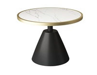 Tables et chaises en marbre et métal pour cafés, restaurants occidentaux et salles de négociation