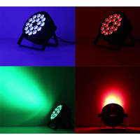 Projecteur LED Slim Par 18x18W Leahua Factory RGBWA-UV 6-en-1 en alliage d'aluminium, éclairage de scène DMX512 à couleurs mélangées pour mariage