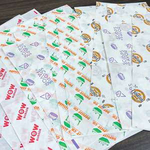 ZJPACK Oil Proof Custom Greaseproof Wax <b>Paper</b> Food Grade Burger Sandwich <b>Wrapping</b> <b>Paper</b> - Product Image 6