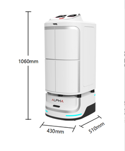 Robot Humanoide Automático para Entrega Comercial <span class=keywords><strong>de</strong></span> Alimentos con Pantalla Publicitaria - Product Image 4