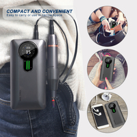 2026 CM.NAIL S506 Ponceuse à ongles 35000 tr/min, Kit de ponceuse à ongles USB haute vitesse avec fonctions avant et arrière