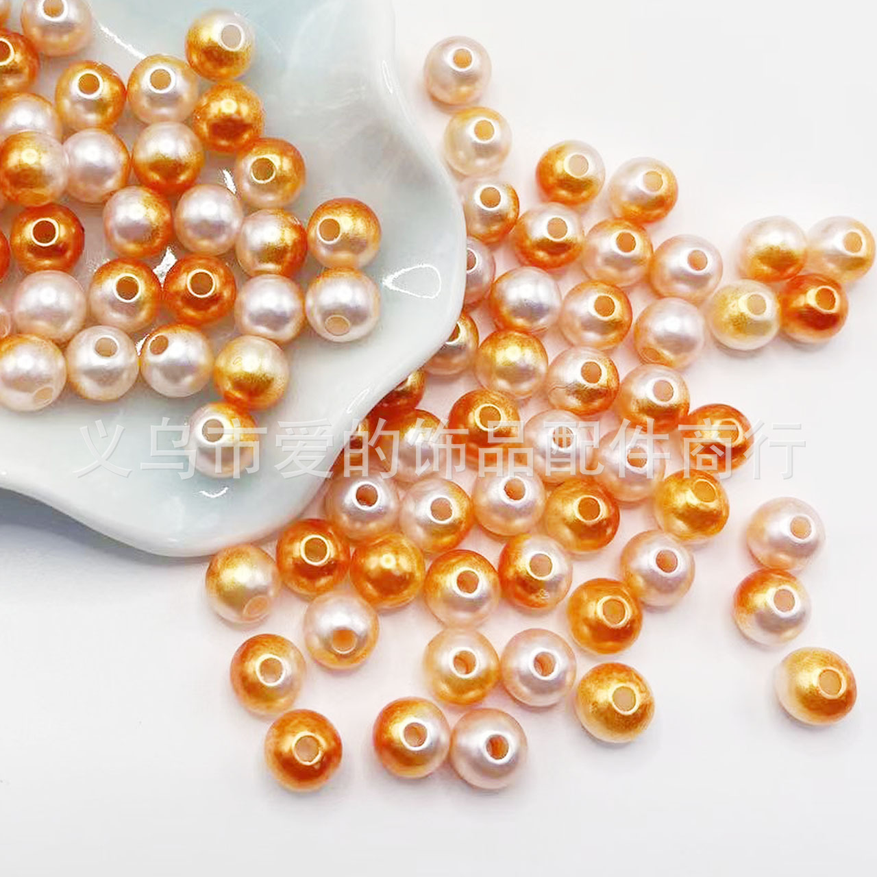 Bicolore blanc et orange