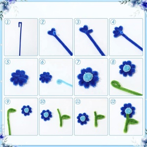 ชุดอุปกรณ์งานฝีมือสำหรับเด็ก 72 ชิ้น ท่อเชนิลล์หลากสี สำหรับงาน DIY  ชุดอุปกรณ์ศิลปะและงานฝีมือสำหรับเด็ก - Product Image 4