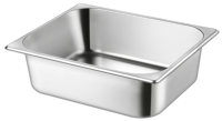 Conteneur alimentaire de style américain en acier inoxydable, bac Gastronorm GN 1/2 avec couvercle pour équipement de cuisine d'hôtel