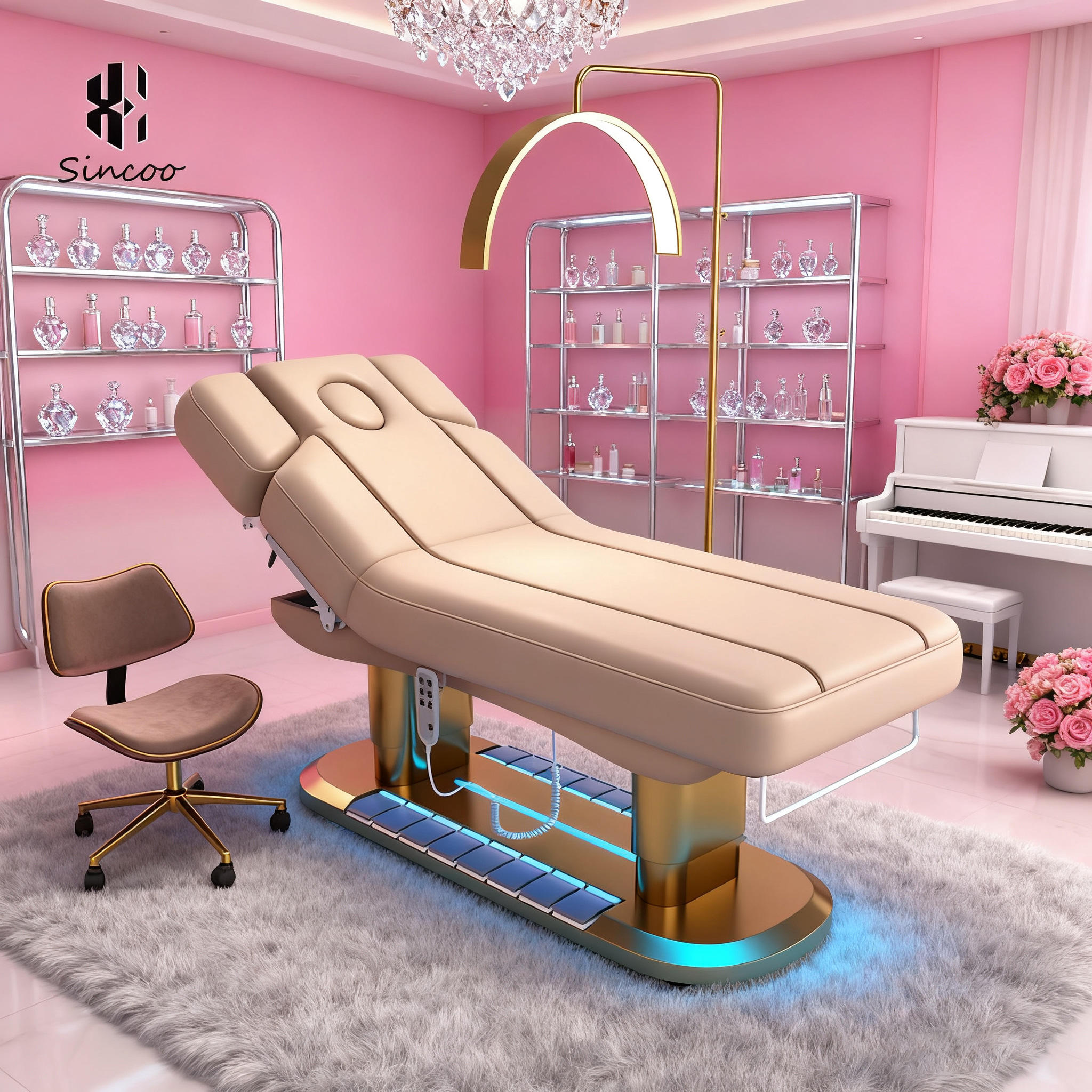 Beauty Parlour Chair Bed Esthetician Chair For Sale Cheap Facial
