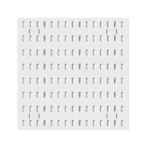 Left Steel Pegboard <b>Storage</b> Rack Corner <b>Wall</b> Mounted Punch Free Kitchen Tools Organizer With Shelves And Hooks For Home Use - Product Image 4