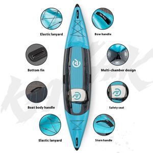 Individuell anpassbares faltbares 1,<span class=keywords><strong>2</strong></span> mm PVC aufblasbares Kajak für Zwei/Drei Personen Schlauchboot Kanu 180 kg Tragfähigkeit Über 4 m lang für Angeln Surfen Touren - Product Image 2