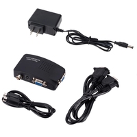 Convertisseur BNC/S-vidéo vers VGA RVB Accessoires audio et vidéo Prend en charge PAL / NTSC / SECAM