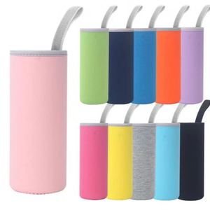 Manchon isotherme personnalisé en néoprène pour bouteille d'eau avec poignée, housse de tasse thermos, support pour canette - Product Image 1