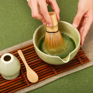 Ensemble Matcha Personnalisé avec Logo, 3 Pièces : Fouet en Bambou, Cuillère et Cuillère à Thé, Ensemble de Fouets à Thé Matcha, Mélangeur de Matcha en Bambou - Product Image 4