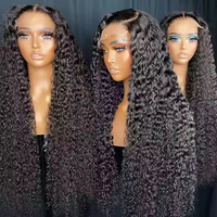 Perruque frontale sans colle 13x6 HD Lace en cheveux humains vierges vietnamiens bruts, bouclés birmanes, ondulés, avec cuticules alignées