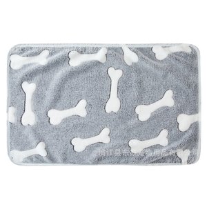 Couverture de lit pour chien en peluche corail solide et chaude, imperméable, tapis doux pour animaux de compagnie, fabricant Equine Riding House Kanpur Inde - Product Image 1