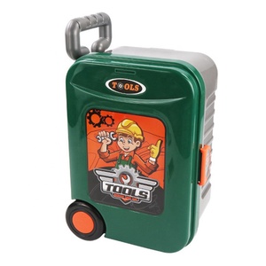 Ensemble d'outils pour enfants 008-952, 3 en 1, jeu d'outils réalistes, établi de travail, <span class=keywords><strong>jouet</strong></span> avec valise de voyage pour garçons, cadeaux - Product Image 3