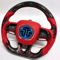 Volant en fibre de carbone forgé modifié haute résistance pour Dodge Charger Hellcat Challenger Durango SRT RT GT Accessoires