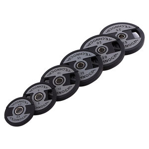 แผ่นน้ำหนักเหล็กหล่อเคลือบ PU คุณภาพสูงสำหรับขายส่ง รูขนาด 50 มม. สำหรับการฝึกความแข็งแรง - Product Image 4