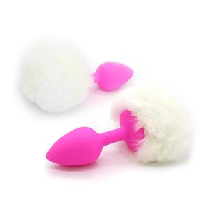 Doux Petite Taille Lapin Queue de Lapin Silicone <span class=keywords><strong>Anal</strong></span> godemichet <span class=keywords><strong>Anal</strong></span> jouet sexuel pour les femmes cosplay - Product Image 6