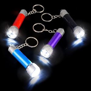 พวงกุญแจไฟฉายขนาดเล็ก อลูมิเนียมอัลลอยด์ IP54 กันน้ำ ซูมได้ สว่างมาก 5 LED 20-35 ลูเมนส์ ไฟฉายพกพา EDC แบบกำหนดเองได้ - Product Image 2