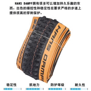 Pneu pliable Schwalbe Hans Dampf 29x2.35, flanc jaune, VTT de descente - Product Image 3