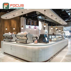 Boutique Coffee Merchandise Display Rack Oak Grain Finish Syrup Bottle Display Area Bean Shop Display Rack - Product Image 6