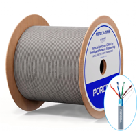 Kabel FTP Terlindung Cat5e 305m 24AWG 4 Pasangan Tembaga Padat 350MHz Kabel Jaringan LAN Ethernet 1000ft Kotak Massal 10/100/1000Base-T