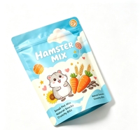 Sachet Doypack Personnalisé Imprimé en PE de Qualité Alimentaire avec Fermeture Ziplock et Fenêtre Transparente pour Emballage de Nourriture pour Bébé, Snacks, Bonbons Gélifiés et Friandises pour Animaux de Compagnie