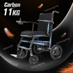 Sedia a rotelle elettrica Ultra leggera in fibra di carbonio 11kg telaio in fibra di carbonio veloce semplice pieghevole più piccolo Volume di spedizione risparmio - Product Image 3
